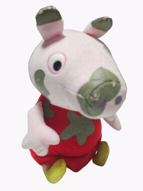 Nick Jr Peppa Pig 10 Inch Mud Spots Red Dress Plush Stuffed Animal Nickelodeon